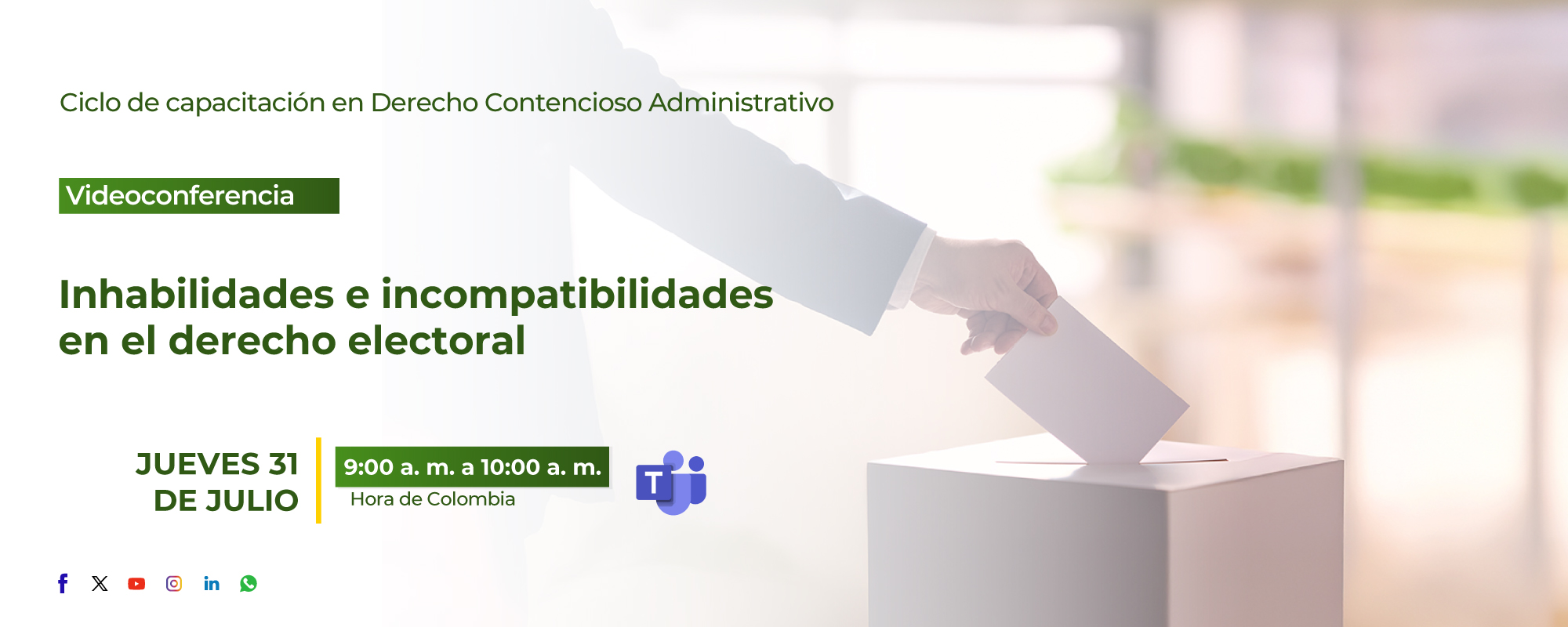 Inhabilidades e incompatibilidades en el Derecho Electoral