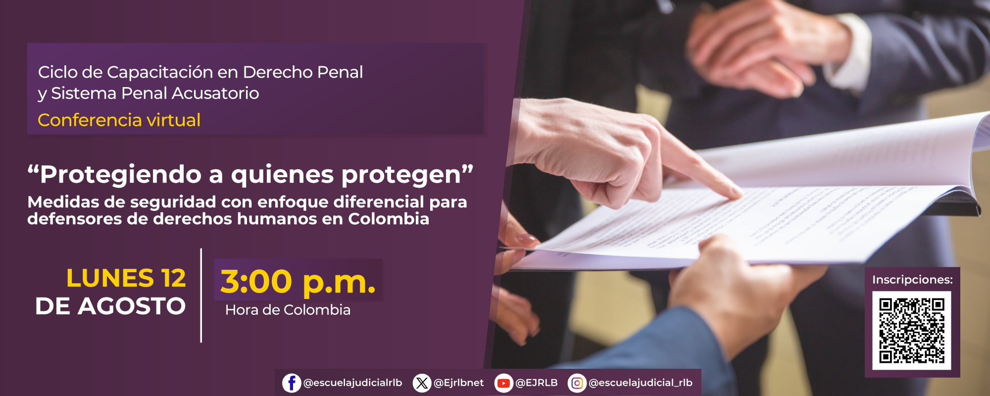  CICLO DE CAPACITACIÓN JUDICIAL: “DERECHOS HUMANOS”
