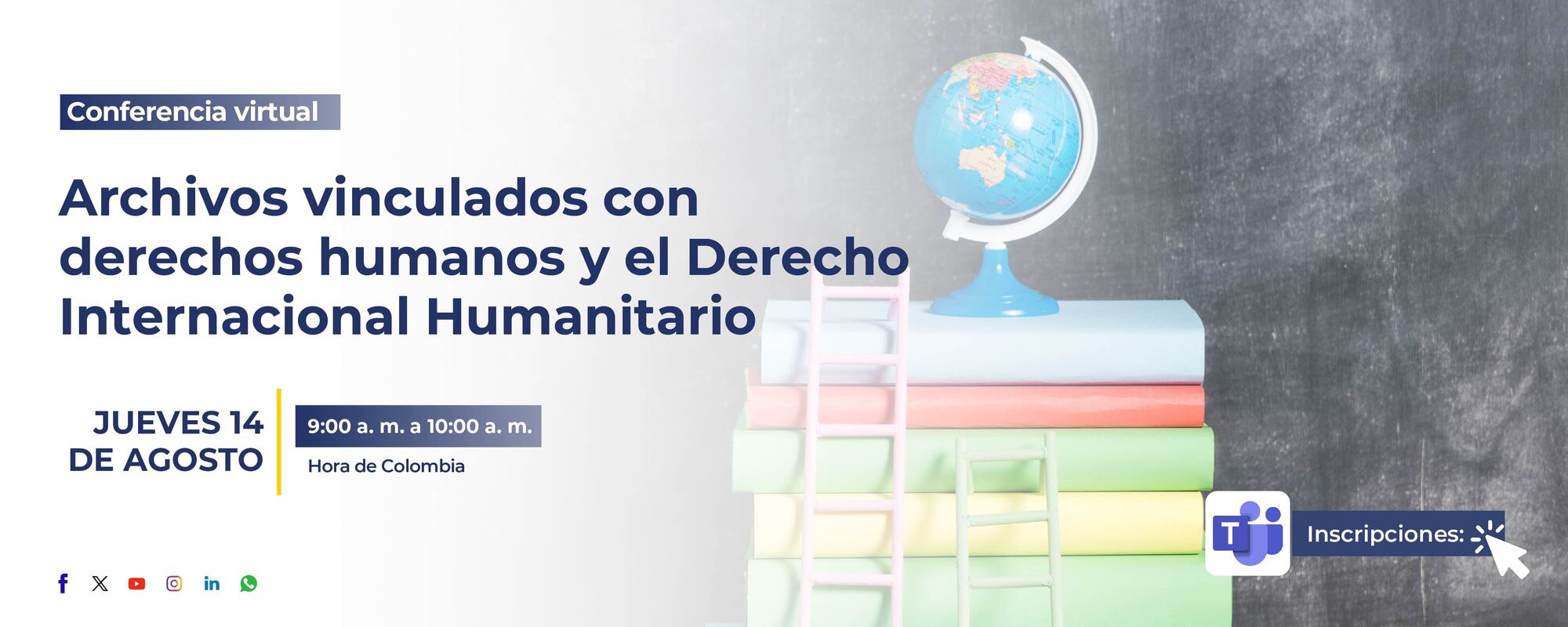 Convocatoria videoconferencia    Archivos vinculados con derechos humanos y el Derecho Internacional Humanitario 