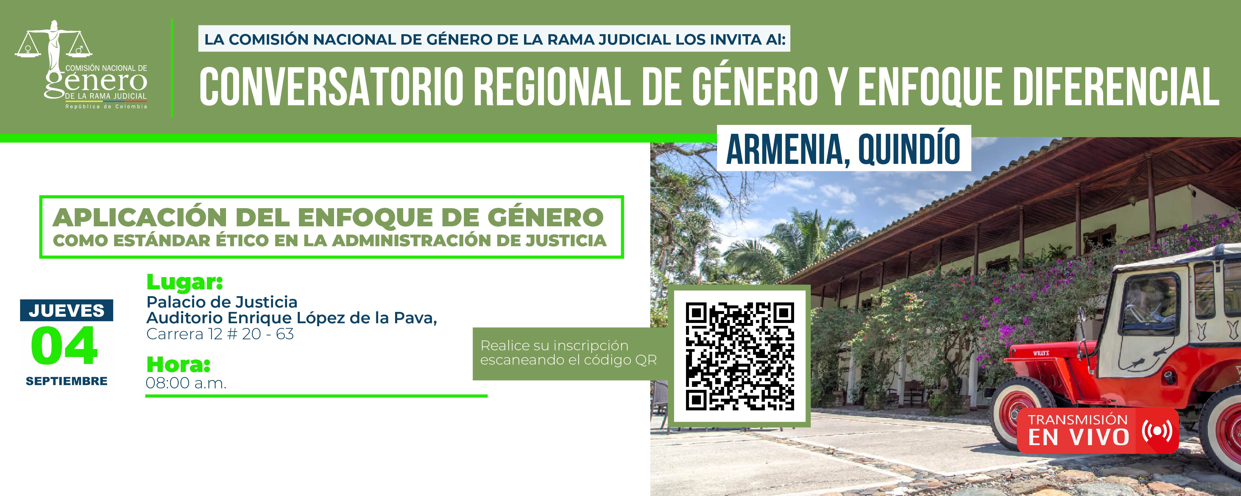 Conversatorio regional de género y enfoque diferencial en Armenia