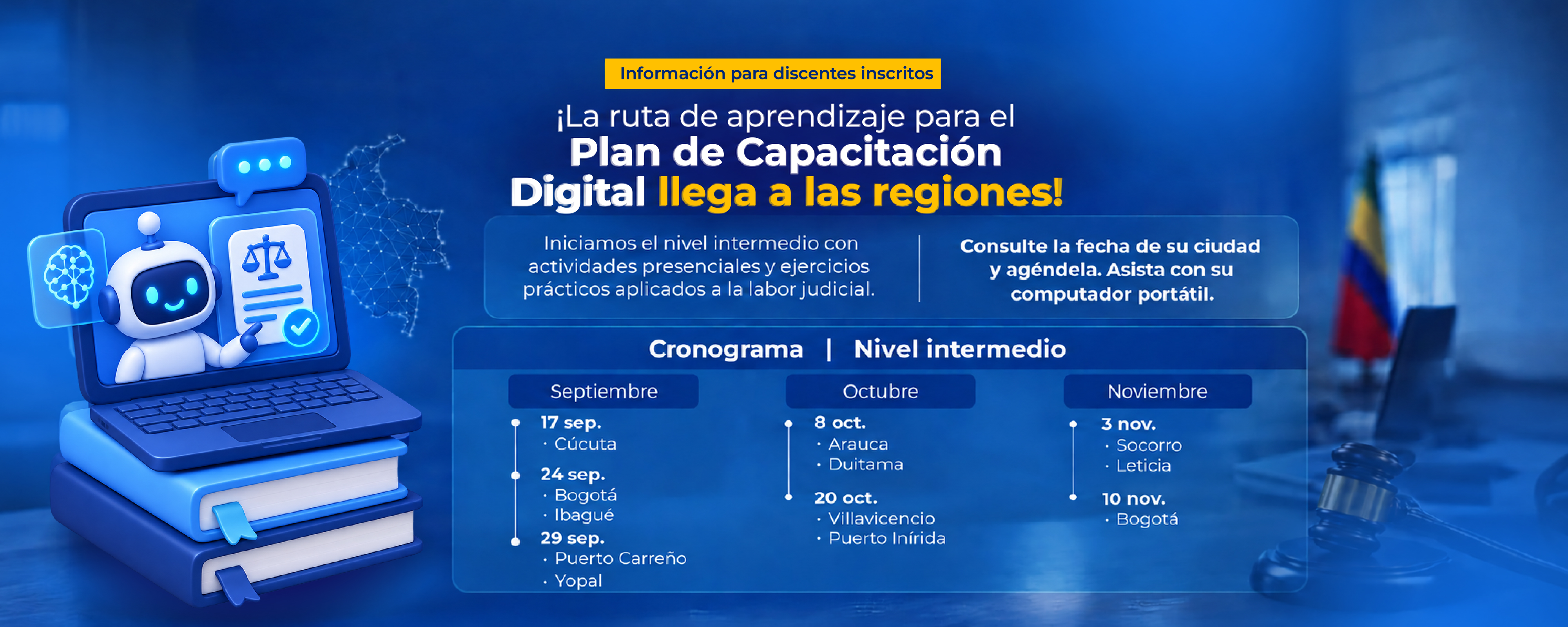 Ruta de aprendizaje del Plan de Capacitación Digital: nivel intermedio