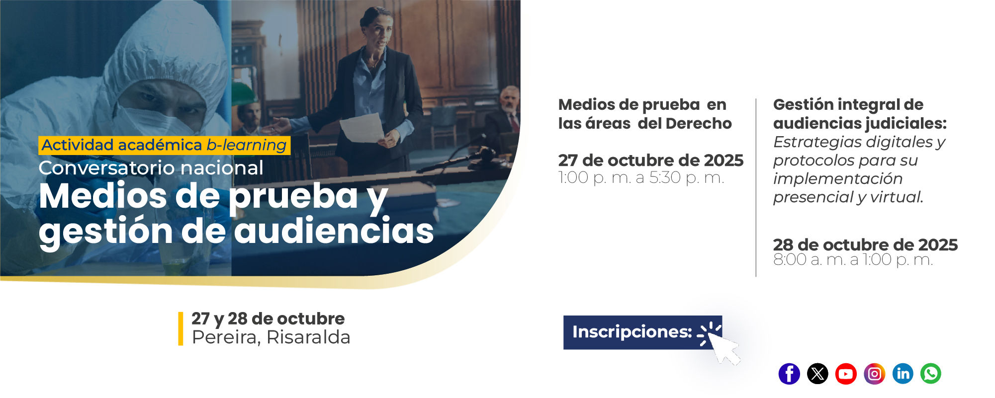 Convocatoria actividades académicas