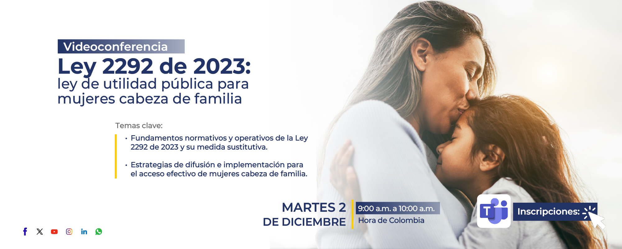 Ley 2292 de 2023  Ley de Utilidad Pública para Mujeres Cabeza de Familia