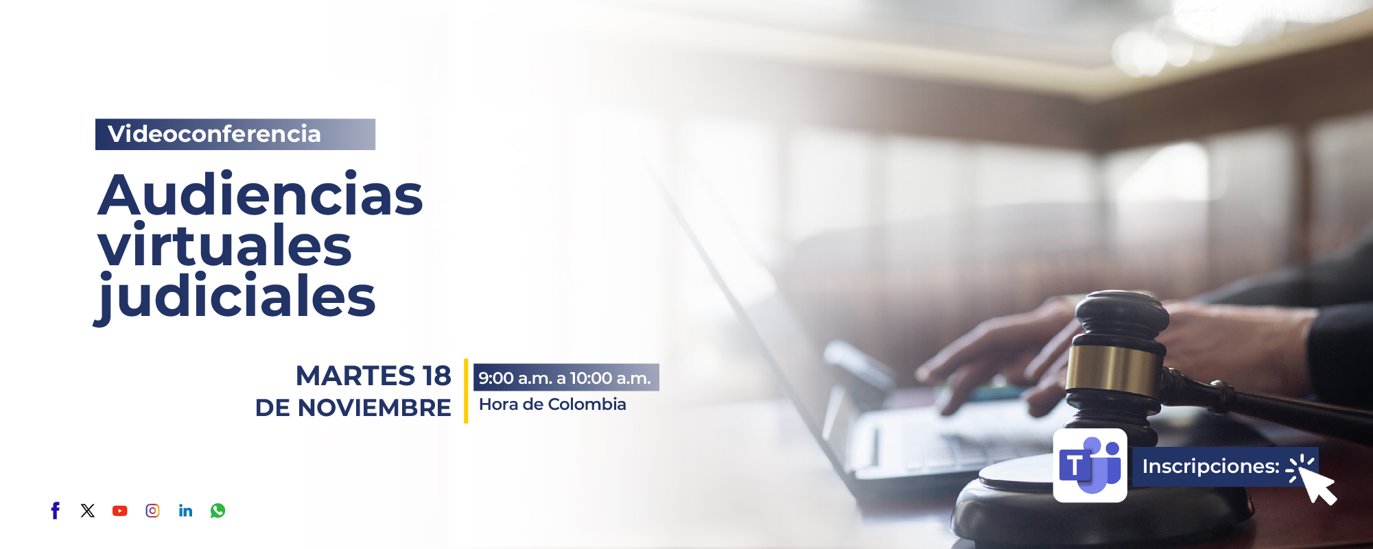 Audiencias virtuales judiciales