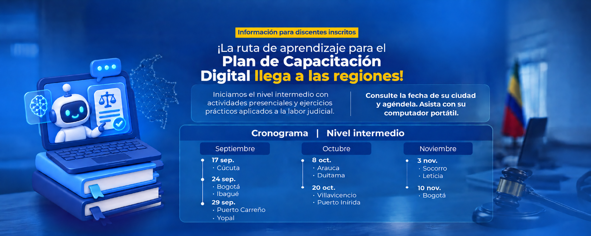 Ruta de aprendizaje del Plan de Capacitación Digital: nivel intermedio