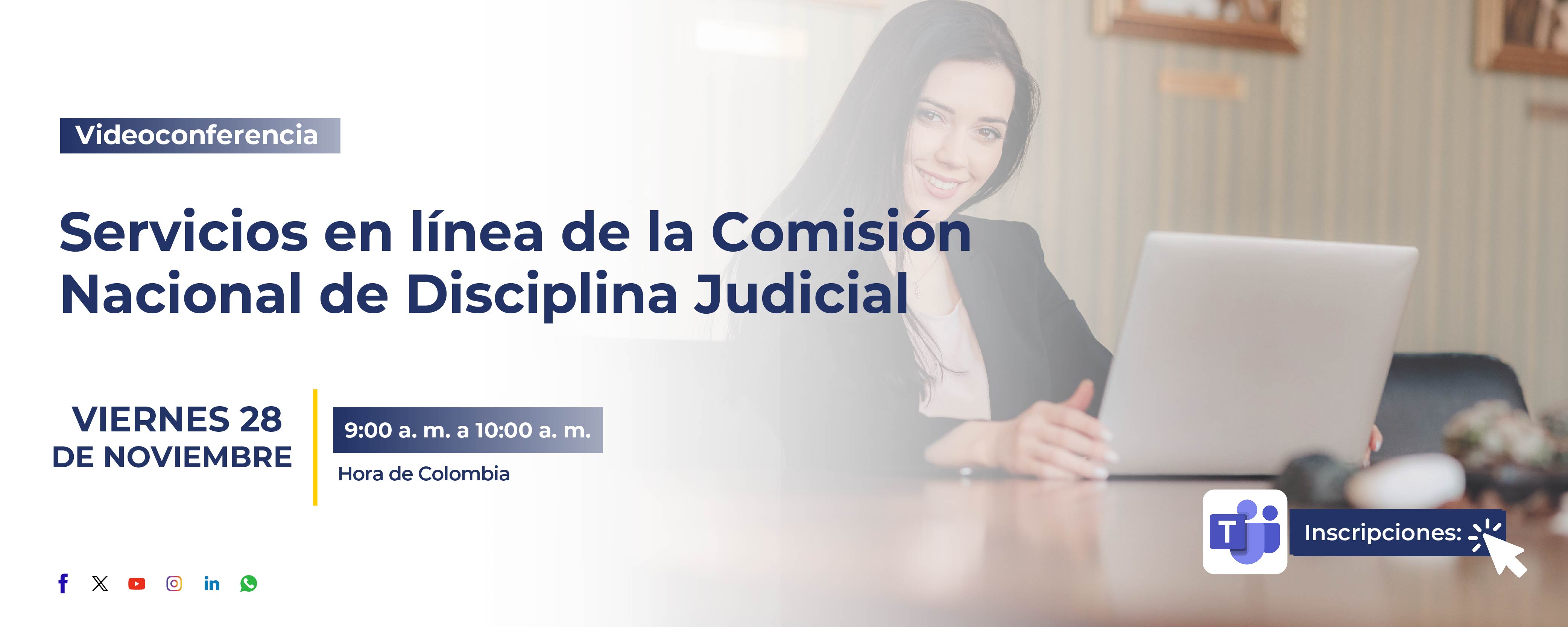 Servicios en línea de la Comisión Nacional de Disciplina Judicial