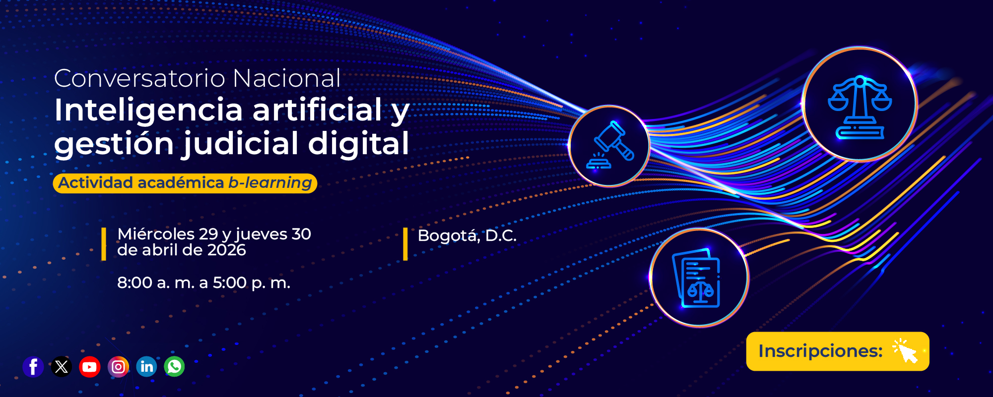 Conversatorio nacional e internacional sobre transformación digital en la Rama Judicial