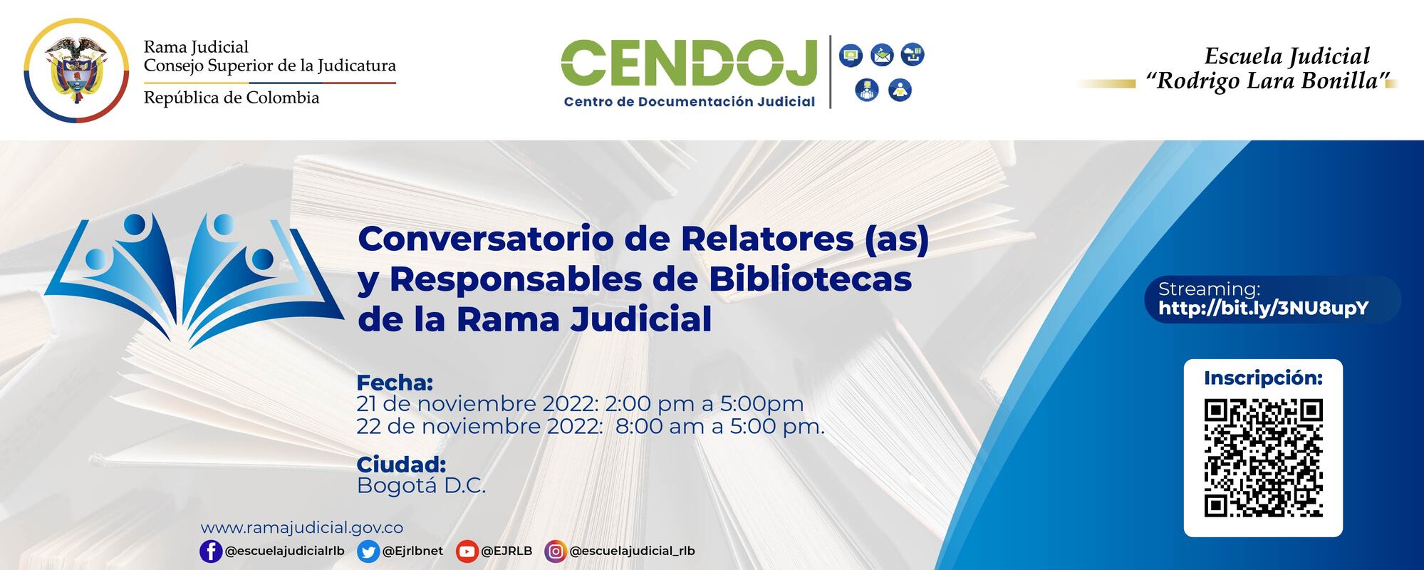 CONVERSATORIO DE RELATORES (AS) Y RESPONSABLES DE BIBLIOTECAS DE LA RAMA JUDICIAL