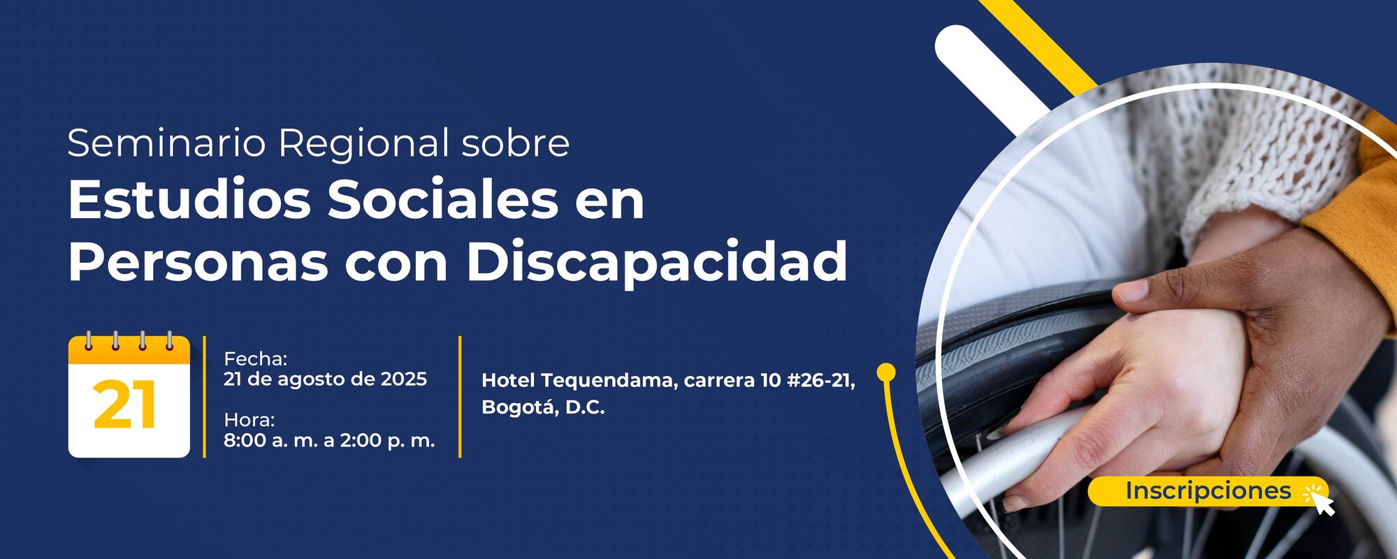 Seminario regional Temas sobre Estudios Sociales en Personas con Discapacidad,   perteneciente al Subprograma de Estudios Sociales en Personas con Discapacidad