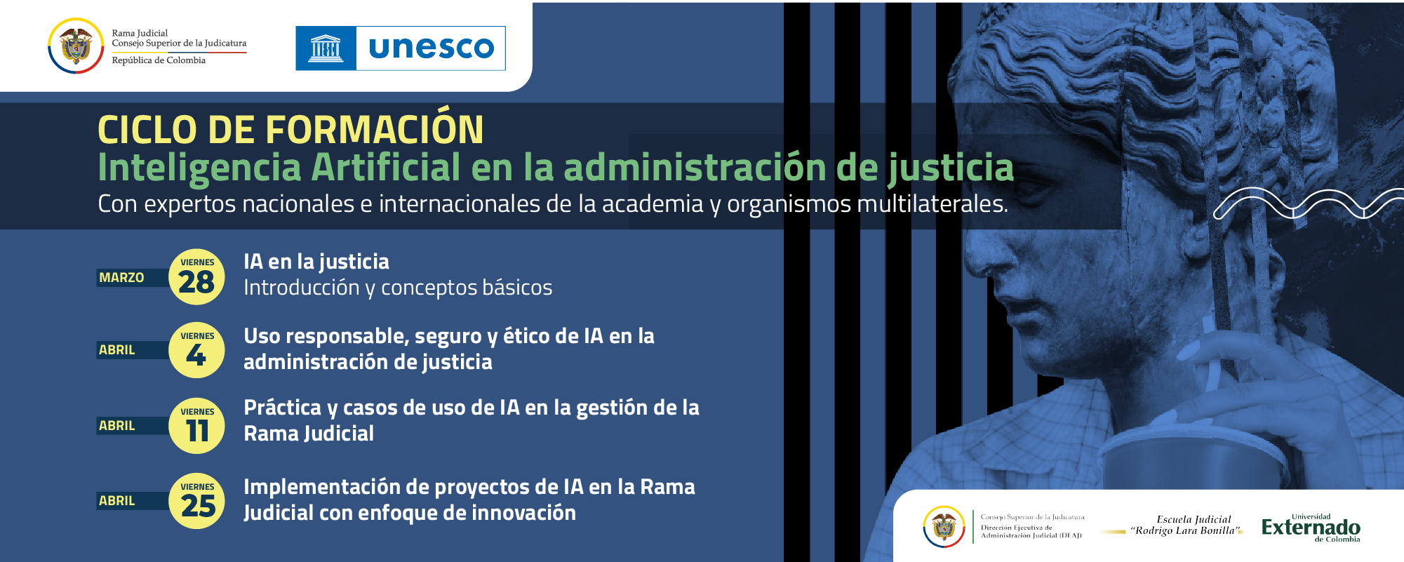 Ciclo de formación en Inteligencia Artificial en la Administración de Justicia 