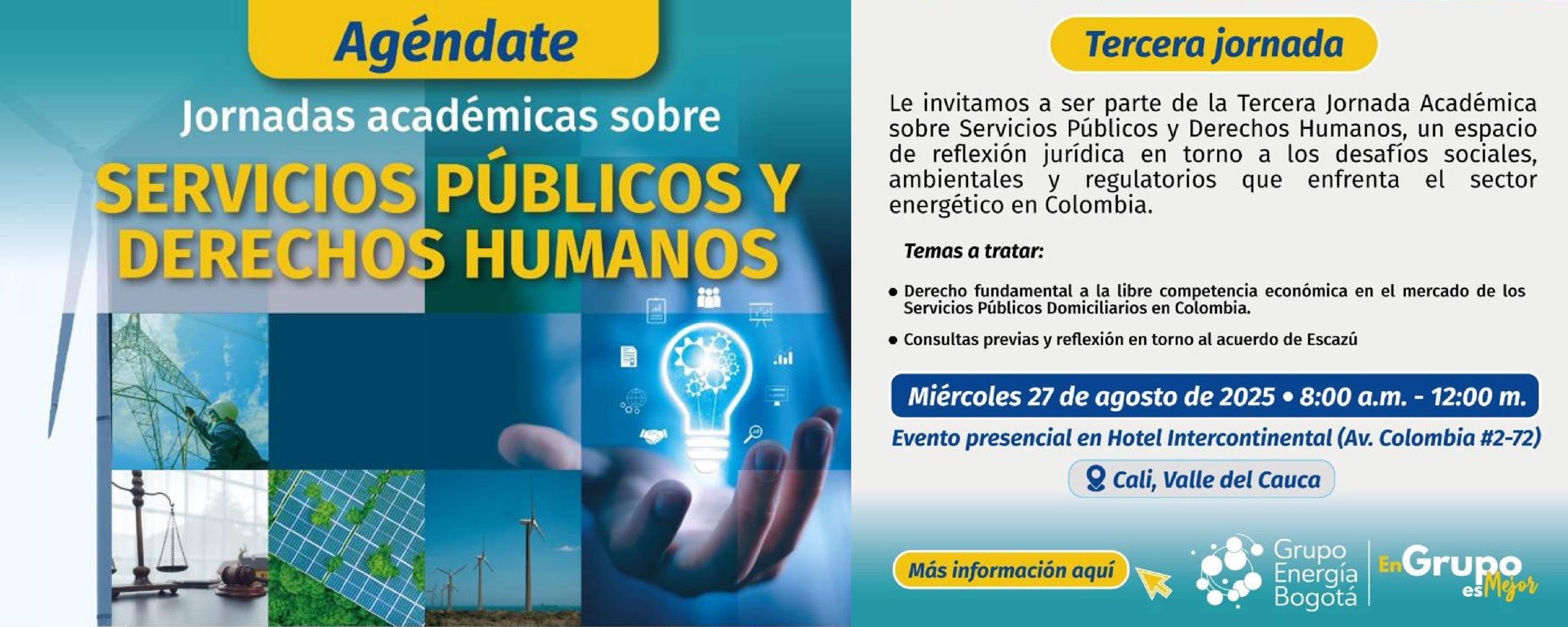 Tercera jornada académica sobre servicios públicos y derechos humanos