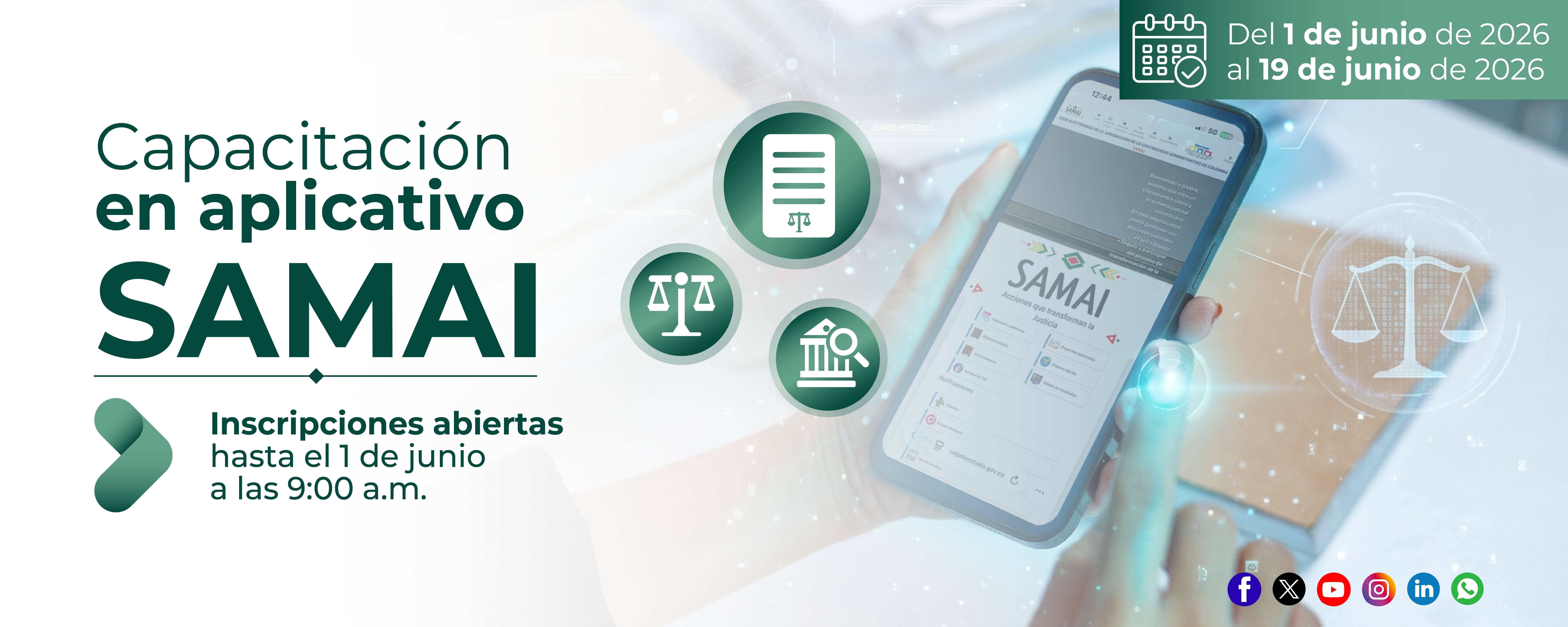 Capacitación en aplicativo SAMAI