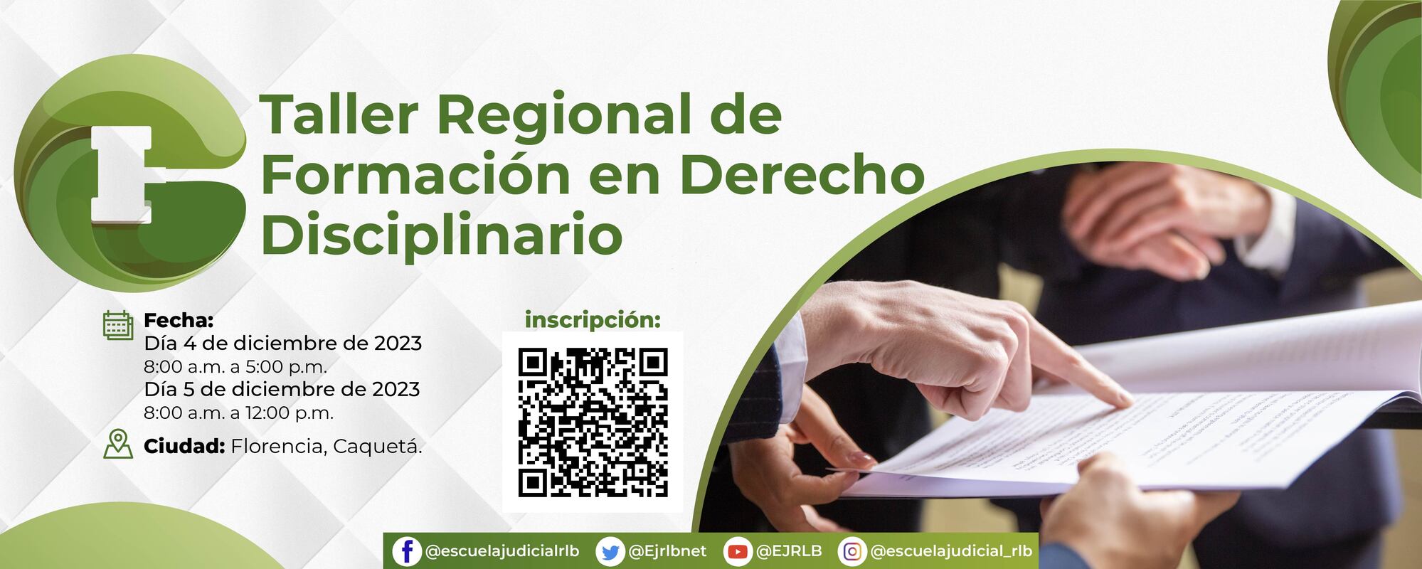 TALLER REGIONAL DE FORMACION EN DERECHO DISCIPLINARIO 