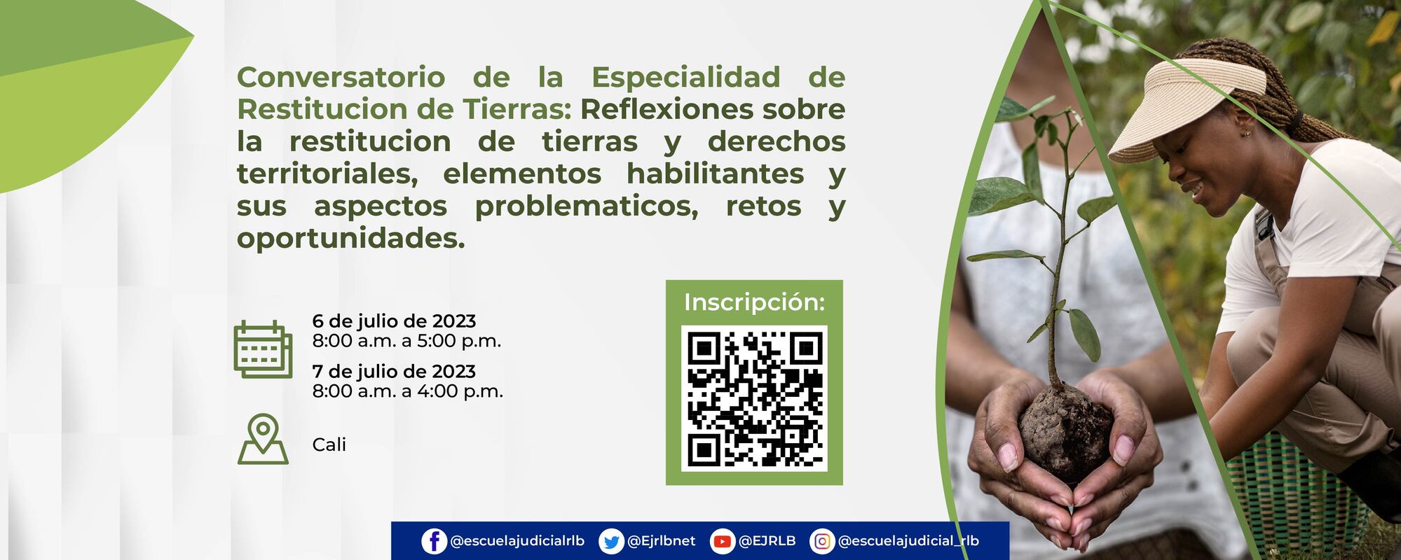 “CONVERSATORIO DE LA ESPECIALIDAD DE RESTITUCION DE TIERRAS: REFLEXIONES SOBRE LA RESTITUCION DE TIERRAS Y DERECHOS TERRITORIALES, ELEMENTOS HABILITANTES Y SUS ASPECTOS PROBLEMATICOS, RETOS Y OPORTUNIDADES”